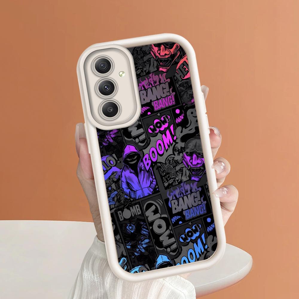 

Мягкий силиконовый квадратный чехол с рисунком лестницы для телефона, полное покрытие, противоударный защитный резиновый чехол для камеры для Samsung Samsung S24 Ultra 5G белый