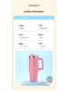 Large Capacity 40oz Insulated Stainless Steel Car Cup with Handle - Portable Outdoor Ice King Cup