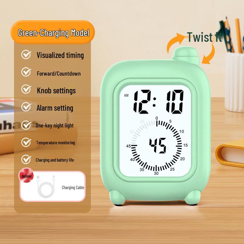 Timer Visivo e Sveglia per Bambini: Un Gestore del Tempo per l'Autodisciplina e l'Apprendimento