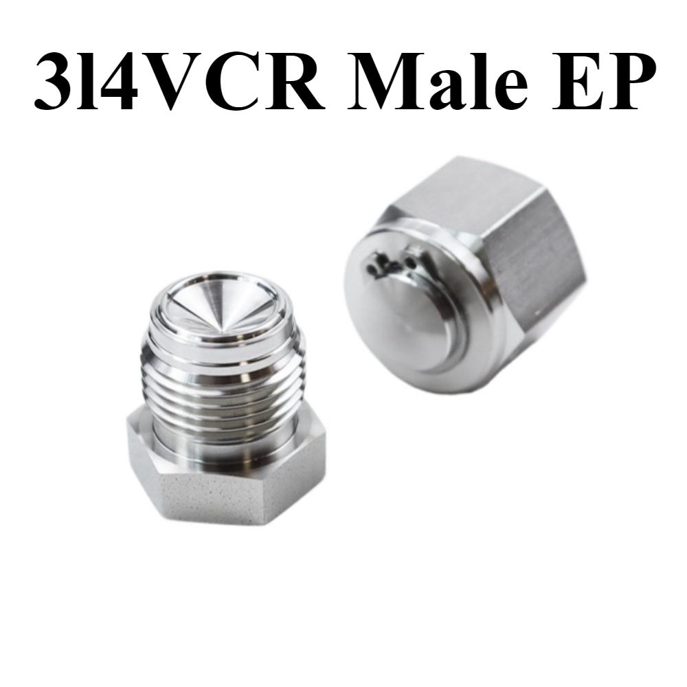 BA Or EP Grade 1/8" 1/4" 3/8" 1/2" 3/4" 1" VCR Male Plug Female End Cap SUS 316L Stainless Steel Water Gas Oil