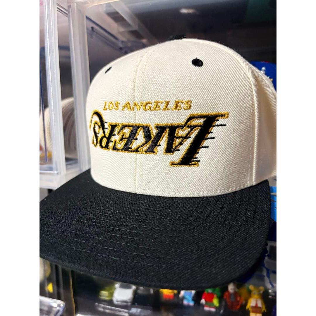 Used Los Angeles Lakers baseball cap upside down