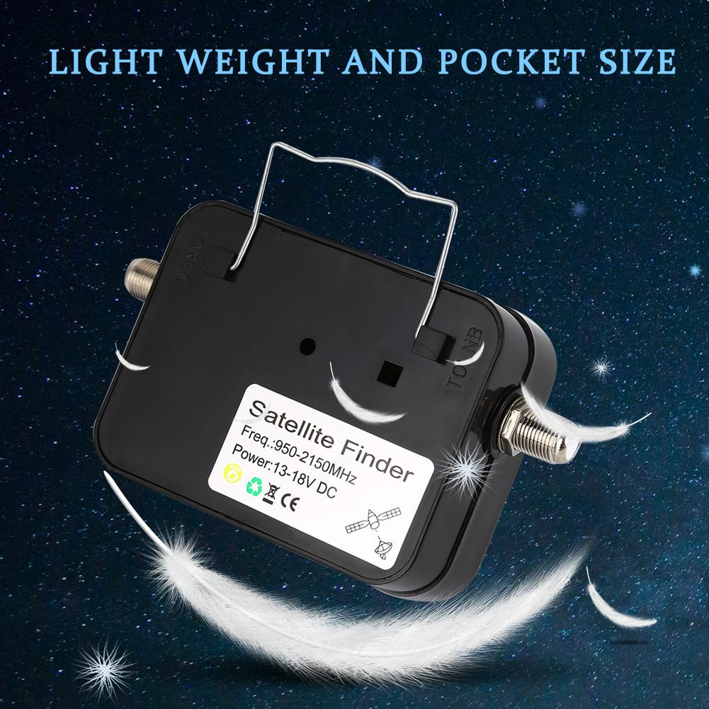 9501 Satellite Finder With Black Background And Yellow Sat Finder 13 18V DC Satellite Finder