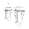 Punk Hair Clip for Women Girl Vintage Crystal Star Tassel Hairpins Harajuku Y2K Fashion Headwear Hair Jewelry Accessory