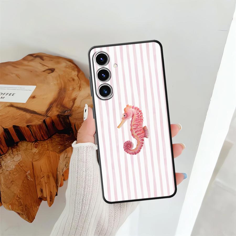 Marine Animals Soft Back Phone Cover Case for Samsung Galaxy A14 A15 A51 A52 A33 A34 A24 A31 A54 A71 A12 A13 A35 A41 A22 A23 A16