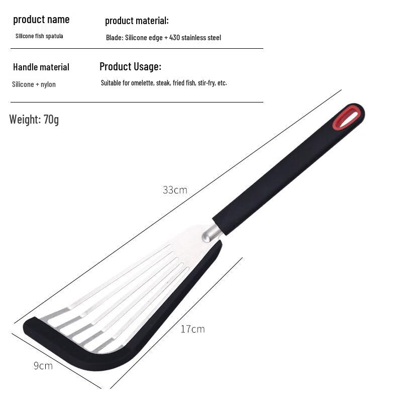 Wutuo Stainless Steel Silicone Spatula Set