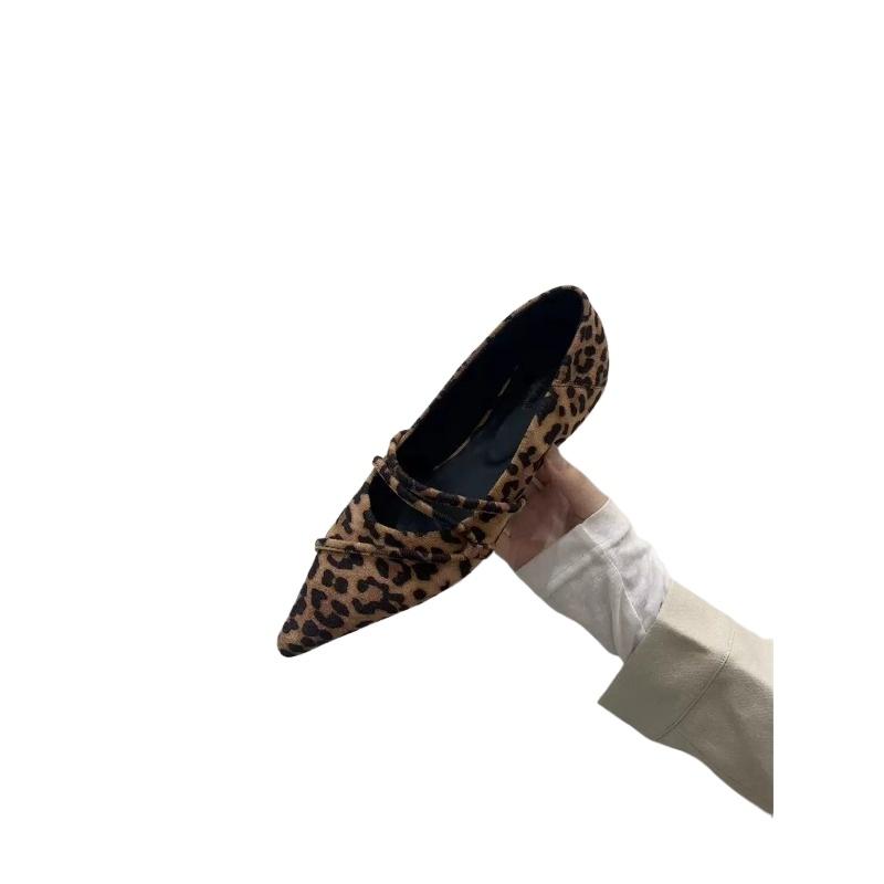 Pointed Toe Spring/autumn Flats Mixed Colors Buckle Strap Shoes Female 2024 High Quality Concise Casual Flats Sapatos Baixos