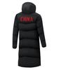 National Standard 90 White Duck Down Jacket - Knee-Length Winter Sports Coat for Athletes