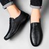 Echtes Leder Herren Slipper Neu Bequeme Herren Fahr-Flats Luxusmarke Herren Freizeitschuhe Krokodilmuster Herren Mokassins