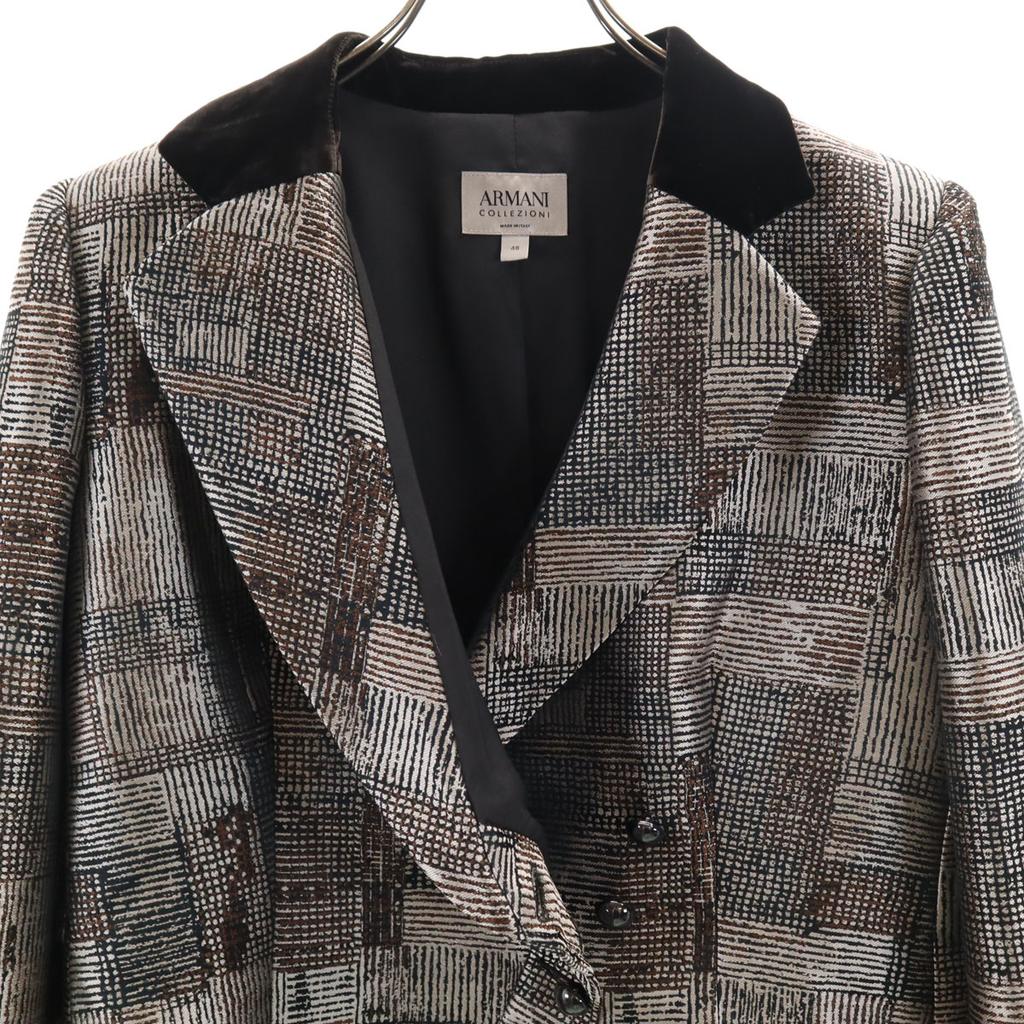 ARMANI COLLEZIONI made in Italy tailored jacket 46 Beige Women Used