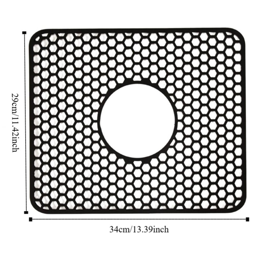 Hollow Dishes Drying Mat Silicone Drain Pad Household Countertop Mat  Tableware