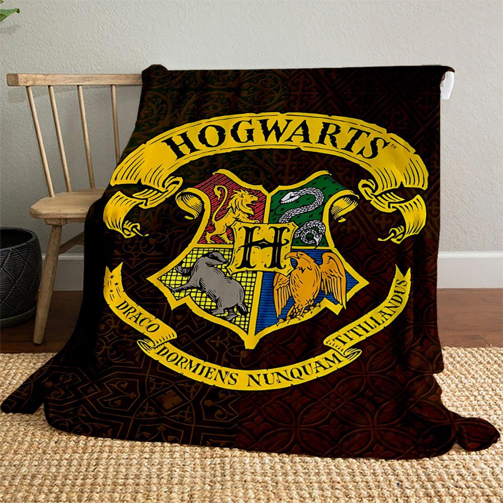 1pc Hogwarts Crest Ravenclaw Outdoor Flannel Throw Blanket All Season Soft Warmth,Home Decor 1031219