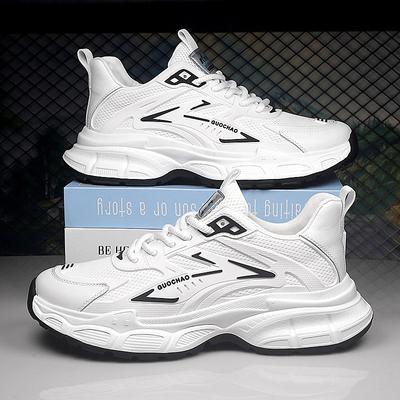 Mode Frühling Herbst Designer Plateau Netzoberfläche Leichte Herrenschuhe Mode Weiche Sohle Outdoor Sport Herren Sneaker Sapatos Para Hombre