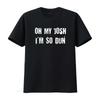 Womens Funny Oh My Josh I M So Dun T Shirt Black 2XL Vintage Washed Breathable Slightly Soft Stylish Versatile Casual