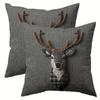 Cat Pillow Cover For Playing With Mobile Phone, Cute Cat Bedroom Home Sofa Decoration Cushion Cover