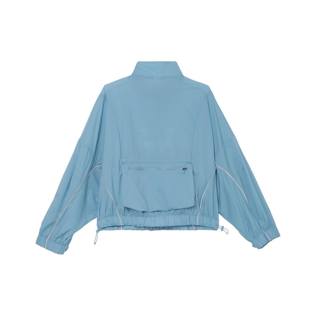 Nike Run Division Solid Color Zip-Up Waist Drawstring Jacket Women Jacket Blue DQ5958-424