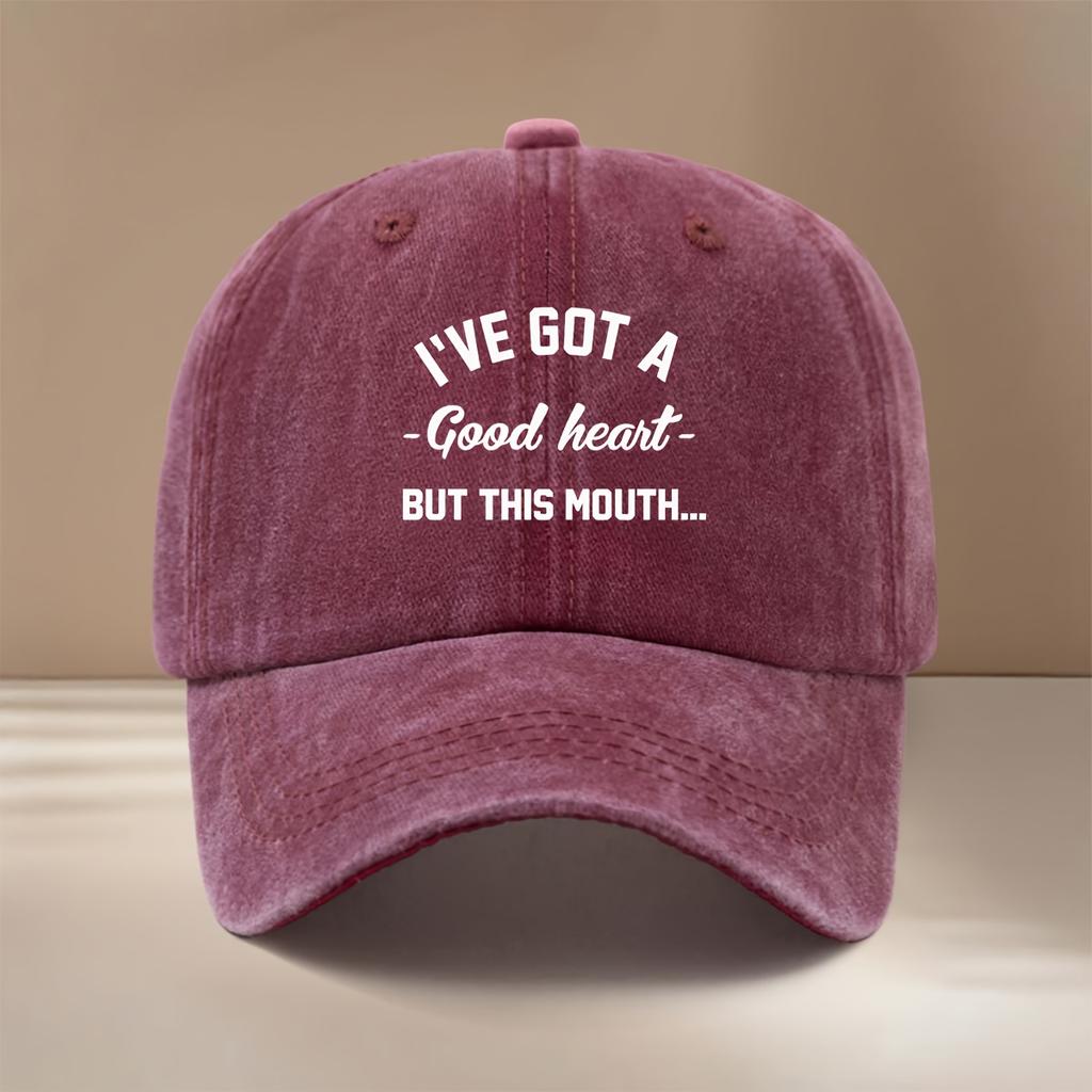 Uniform Cap for Men and Women, Straightforward and Humorous Style, Light and Comfortable Curved Brim Trucker Hat