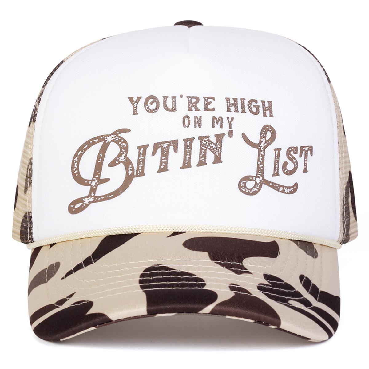 

Women You Re High On My Bitin List Print Baseball Net Caps Spring Summer Outdoor Use Adjustable Casual Hats Sunscreen Hat Cap For Men And