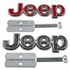 For JEEP Ranegade Patriot Wrangler Grand Cherokee Copass Trail Hawk Rubicon Liberty Metal Front Grille Emblem Logo Badge Decals ALY1