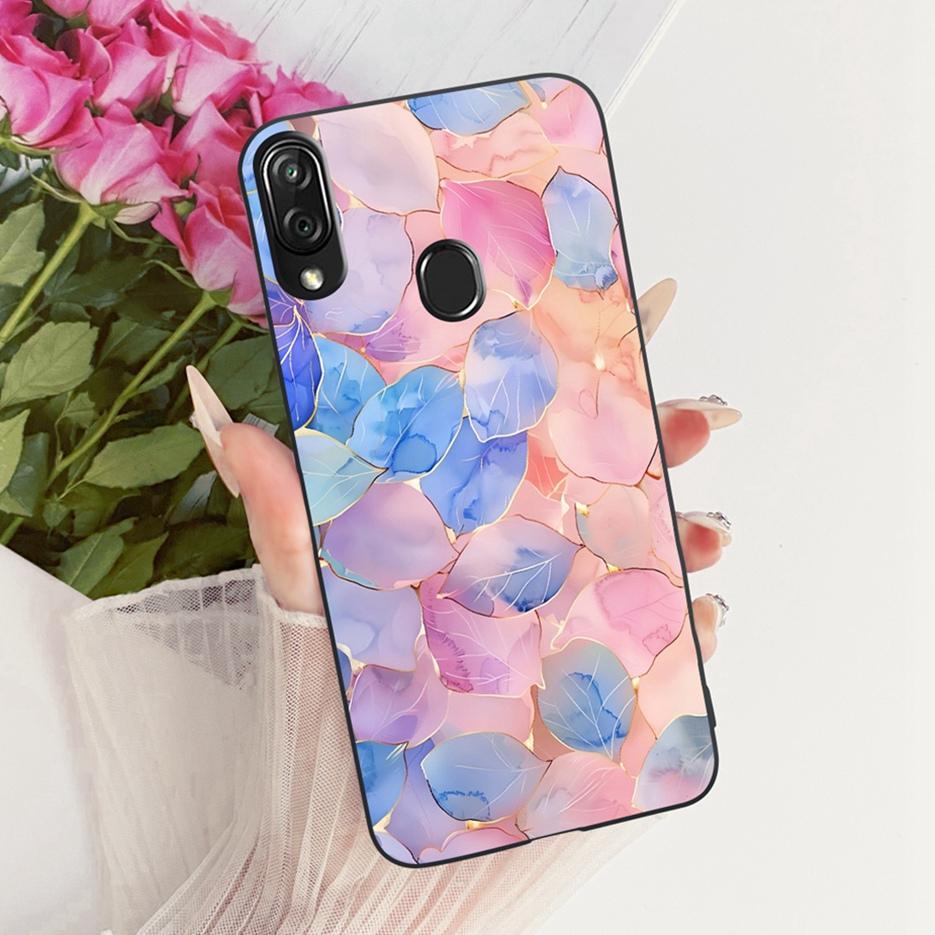 For ZTE Blade V10 Vita Case Luxury Flowers Butterfly Painted Cover Soft TPU Phone Case For ZTE Blade V10 2019 V10Vita Funda Bags