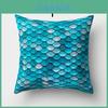 Luxurious Mermaid Fish Scale Pillowcase Soft Peach Cloth For Bedroom And Sofa