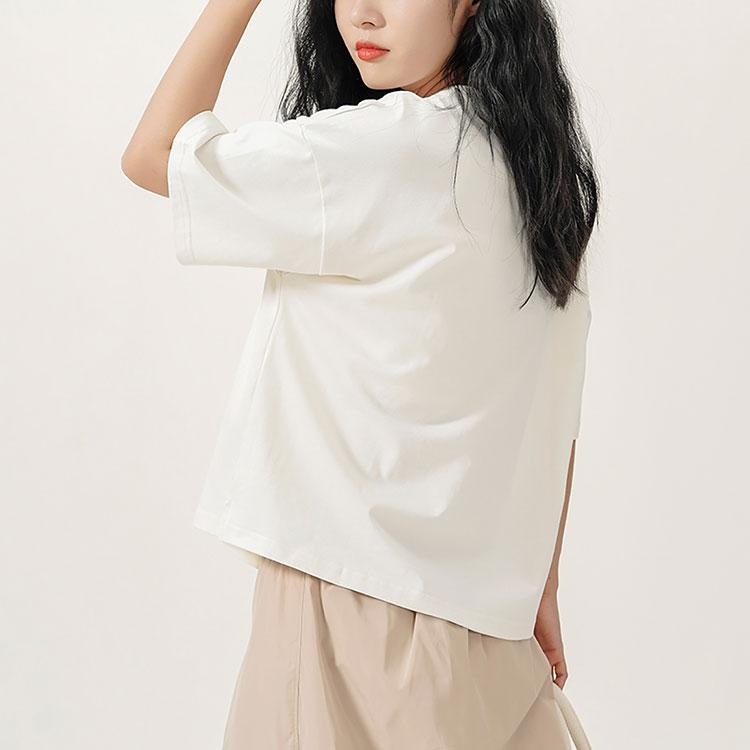 New Balance SS22 Drop Shoulder Sleeve T Shirt Women's White AWT22301-IV