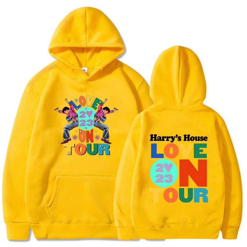 Harrys House Love on Tour Hoody Men's Streetwear Print Clothes Originality Aesthetic Sweatshirt Unisex Autumn Fleece Hoodie