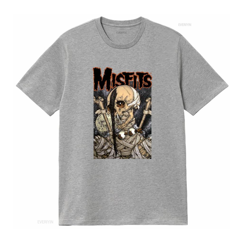 Misfits Pushead Vampire Skull T Shirt New Official Rock Band Merch vintage Washed Stylish homme Unisex Comfortable graphic