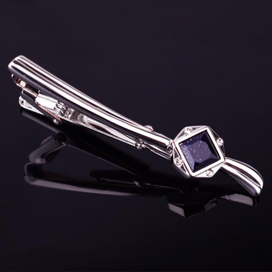 Men Tie Clip Rose Flower Wing Shape Lapel Pin Detachable Design Formal Attire Tie Back Commuting Wear Accessory