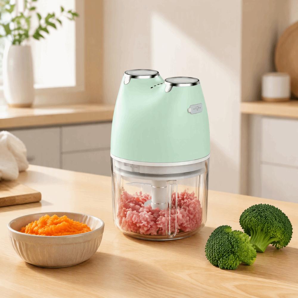 USB Rechargeable Garlic Chopper Wireless Meat Grinder Mini Size Baby Food Processor Spice Grinding