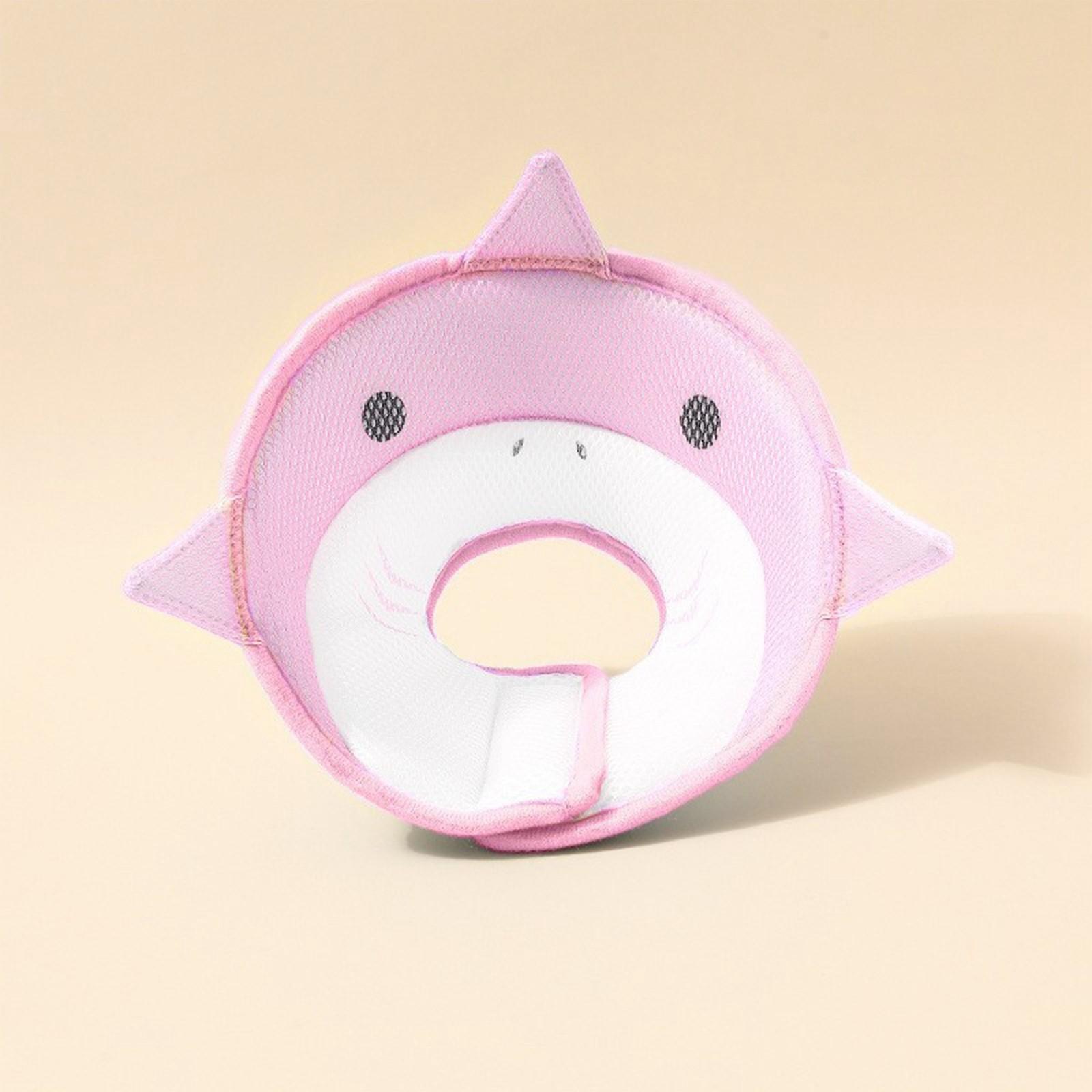 

Елизаветинский ошейник с подсолнухом, ошейник для домашних животных, елизаветинский ошейник для кошек, ошейник для собаки, стерилизация, головные уборы против лизания XS розовый