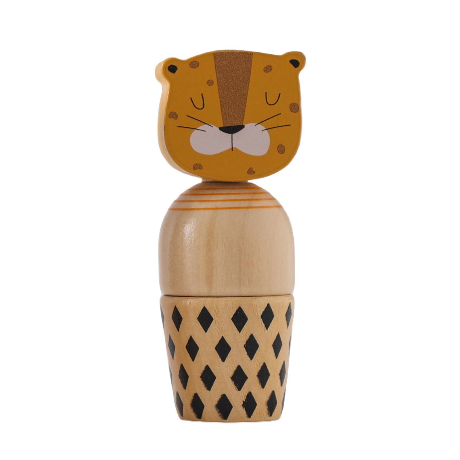 

Children s Wooden Fine Motor Hands-on Brain Puzzle Color Animal Game Screw Toy One Size