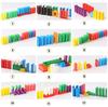 R-STYLE Colorful Plastic Domino Set (400 Dominoes + Gimmick Set) - Enhances Creativity and Concentration While Playing, and Fun for Adults Too!