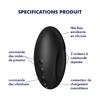Clitoral Stimulator with Pulsed Air and Vibration Black USB Vulva Lover 3 Satisfyer CC597827