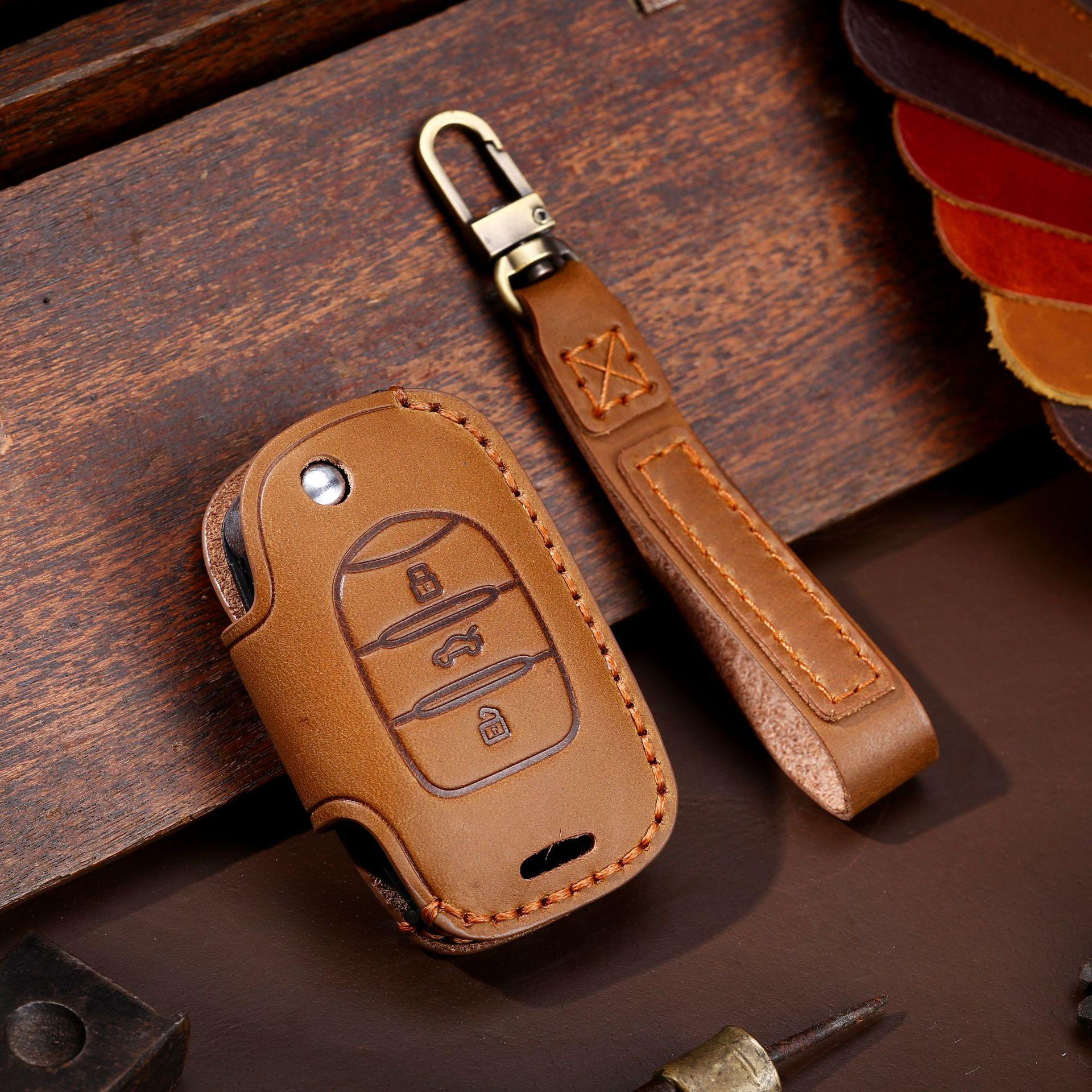 

Suitable for Baojun key cover, new rm5rs-5rc6rs3 Wuling Hongguang mini ev leather car key cover