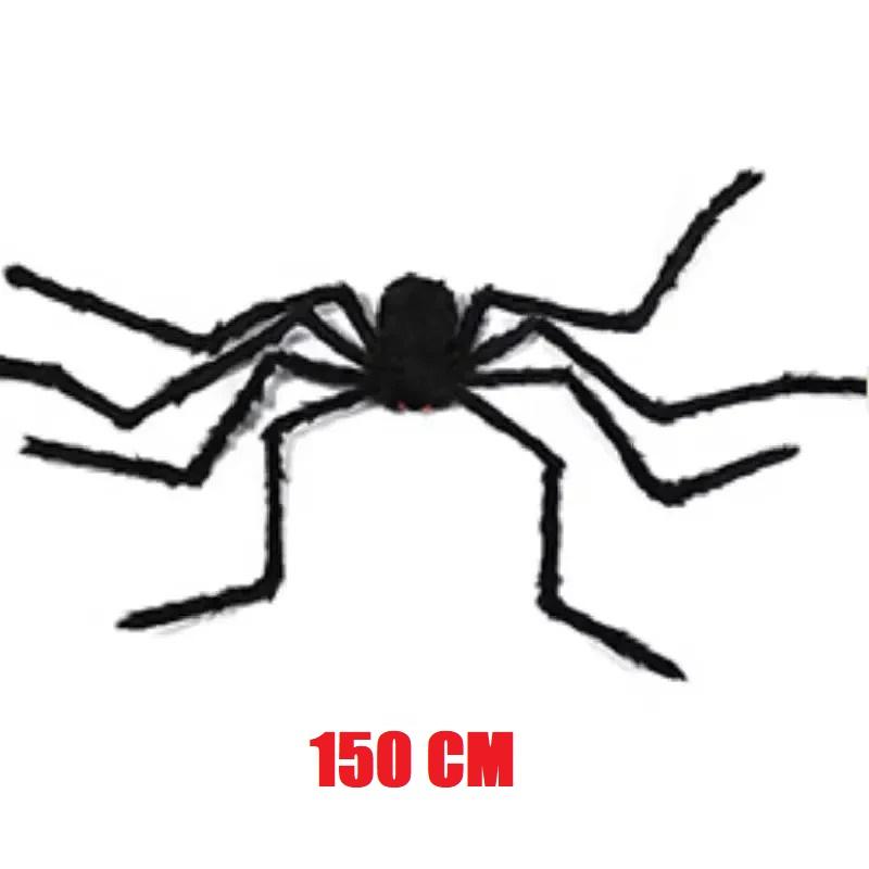 Giant Plush Spider Halloween Decoration (90-200cm) - Hairy Horror Prop for Indoor/Outdoor Party Scenes, Multi-Scene Prank Toy