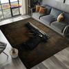 2025 New Cool Guns Pistol Ammunition Bullet Cartridge AK M4 Rug Carpet for Living Room Bedroom Decor,Non-slip for Sofa Doormat