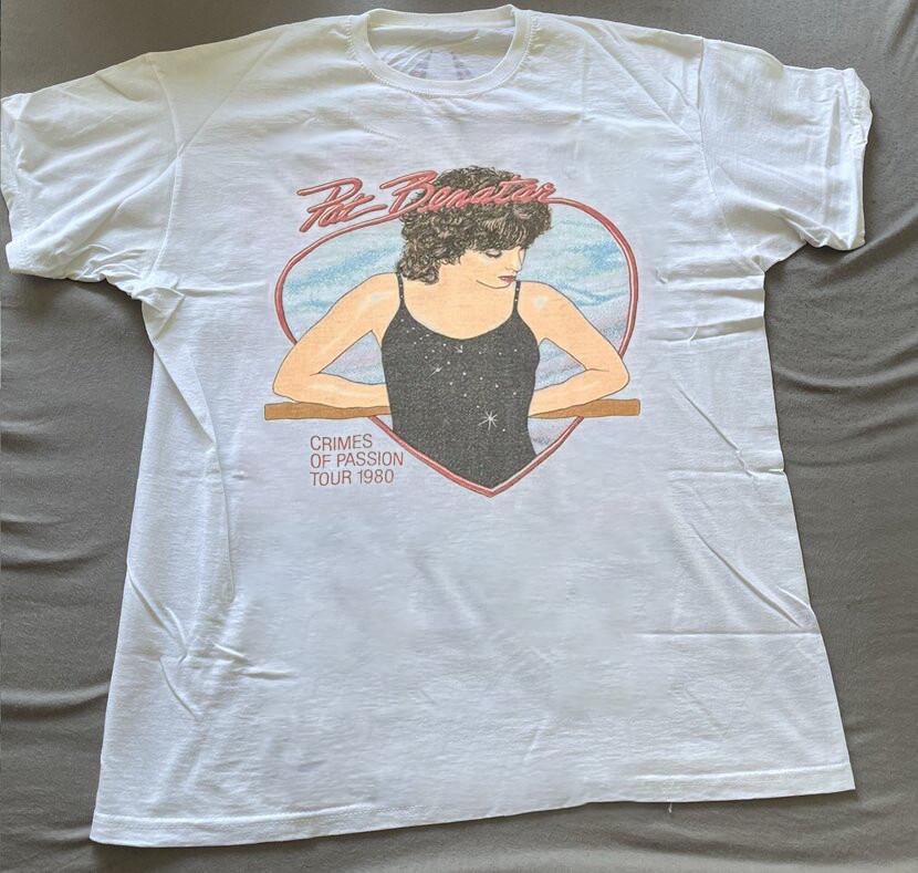 Pat Benatar Crimes of Passion Tour Unisex Cotton Rare T-Shirt S-4XL M