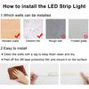 COB LED Strip Light Warm White High Bright LED Strips with 2400LEDs RF Remote and UL Power Ply 3000K Dimmable LED Lights for Be