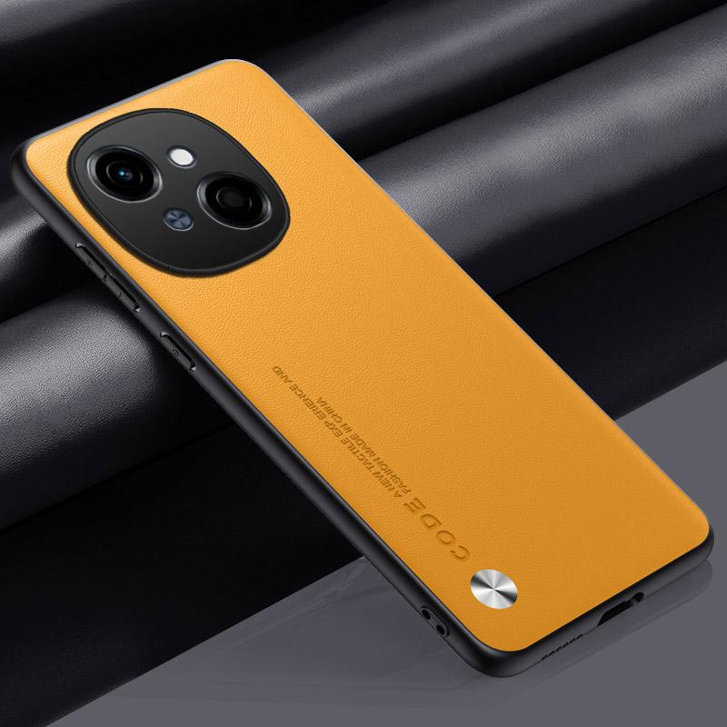 Pro Tecno POP 9 Obyčejný PU kožený kryt pro Tecno POP9 Spark GO 1 2024 Matný silikonový nárazník Anti-Shock Hard Skin Case pro Tecno POP9