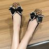 2025 Frühling Sommer Schuhe Damen Ballerinas Elegant Damen Leoparden Schuhe Modemarke Bootsschuhe Flach Übergröße 42 A43760