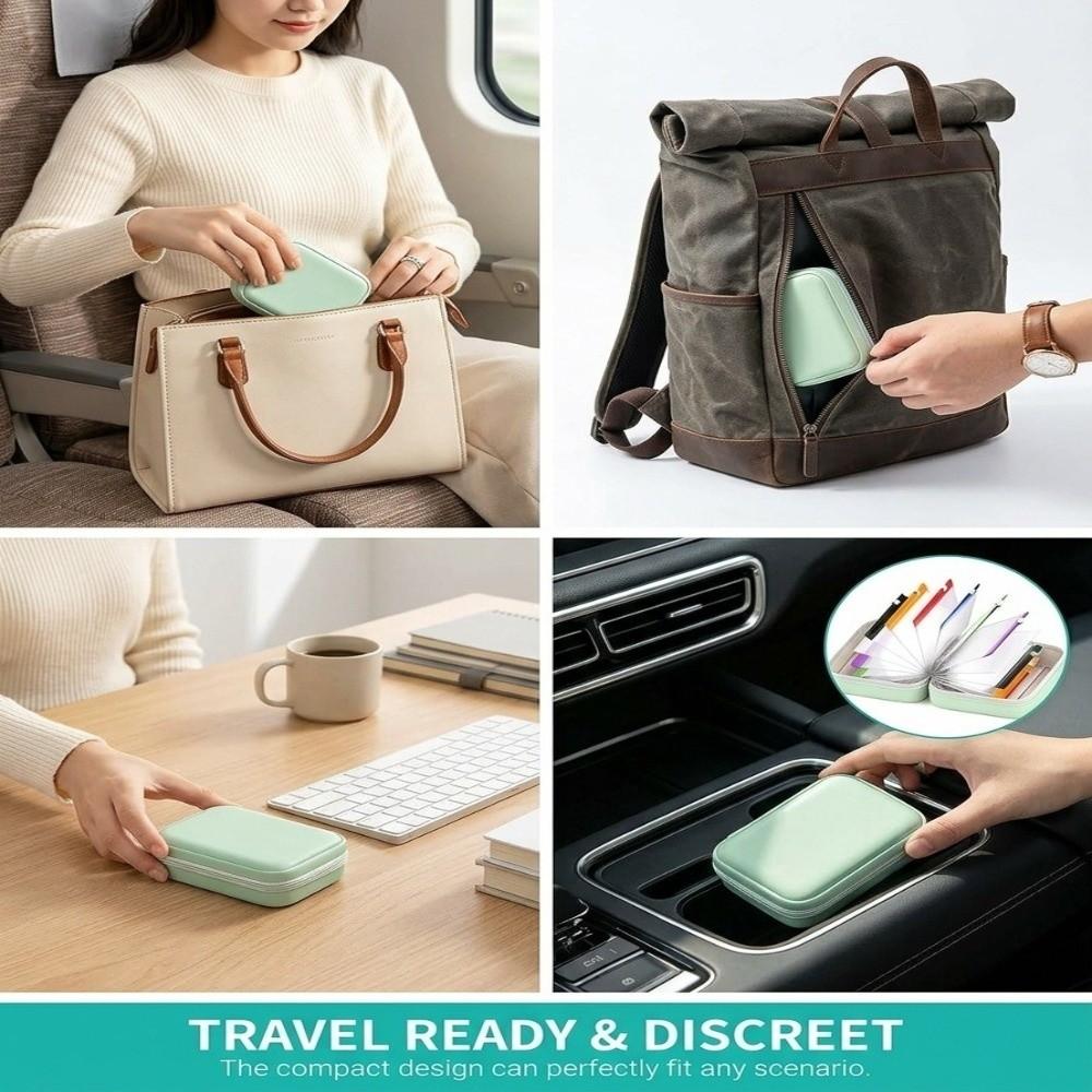 with14 Zippered Pouches Pill Pouch Organizer BPA-Free Medicine Case Daily Travel