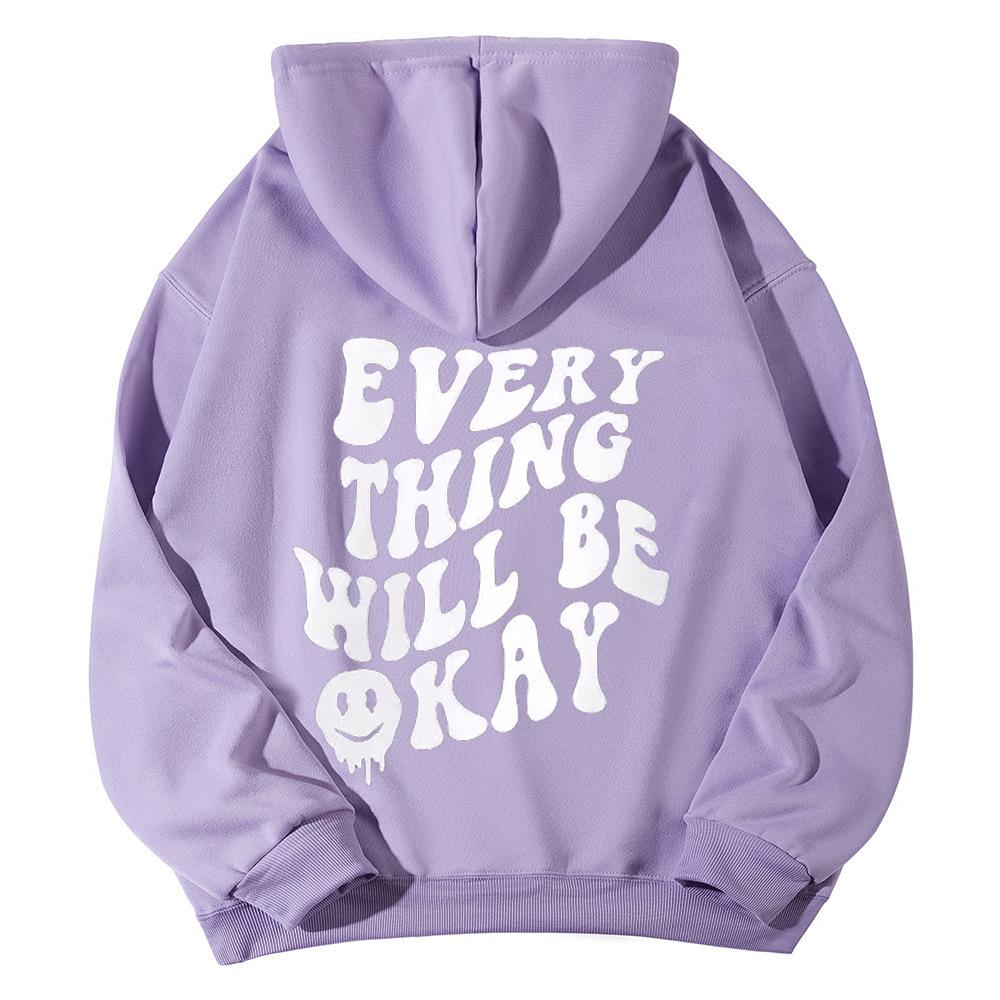 SOLY HUX Women's Sweatshirt Pattern Hoodie Casual Long Sleeve Loose Pullover with Kangaroo Pocket
