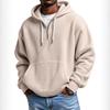 Herren Hellblauer Kapuzenpullover mit durchgehendem Reißverschluss, Mesh-Pullover mit Kängurutasche, Lässige Jacke mit Reißverschluss vorne