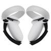 Accessories Compatible for Oculus Quest 2 Controller Full Grip Cover with 2 Controller Caps, Anti-Fall Protective Silicone Sleeve with Hand Strap