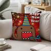 Cute D-Domo Kun-s Throw Pillow Covers Pattern Cushion Cover Suitable For Sofa Bedroom Car Pillow Cover