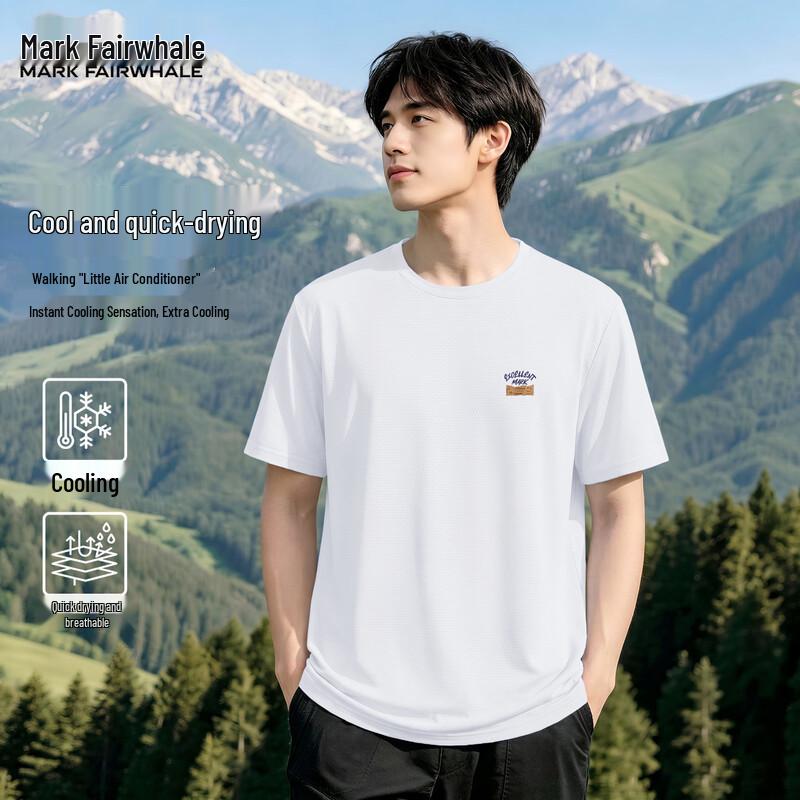 Mark Fairwhale Men s Ice Silk Quick-Dry Loose Fit T-Shirt 2XL
