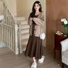 Autumn/Winter 2025 Maternity Two-Piece Set: Fishtail Skirt & Petite Knit Top