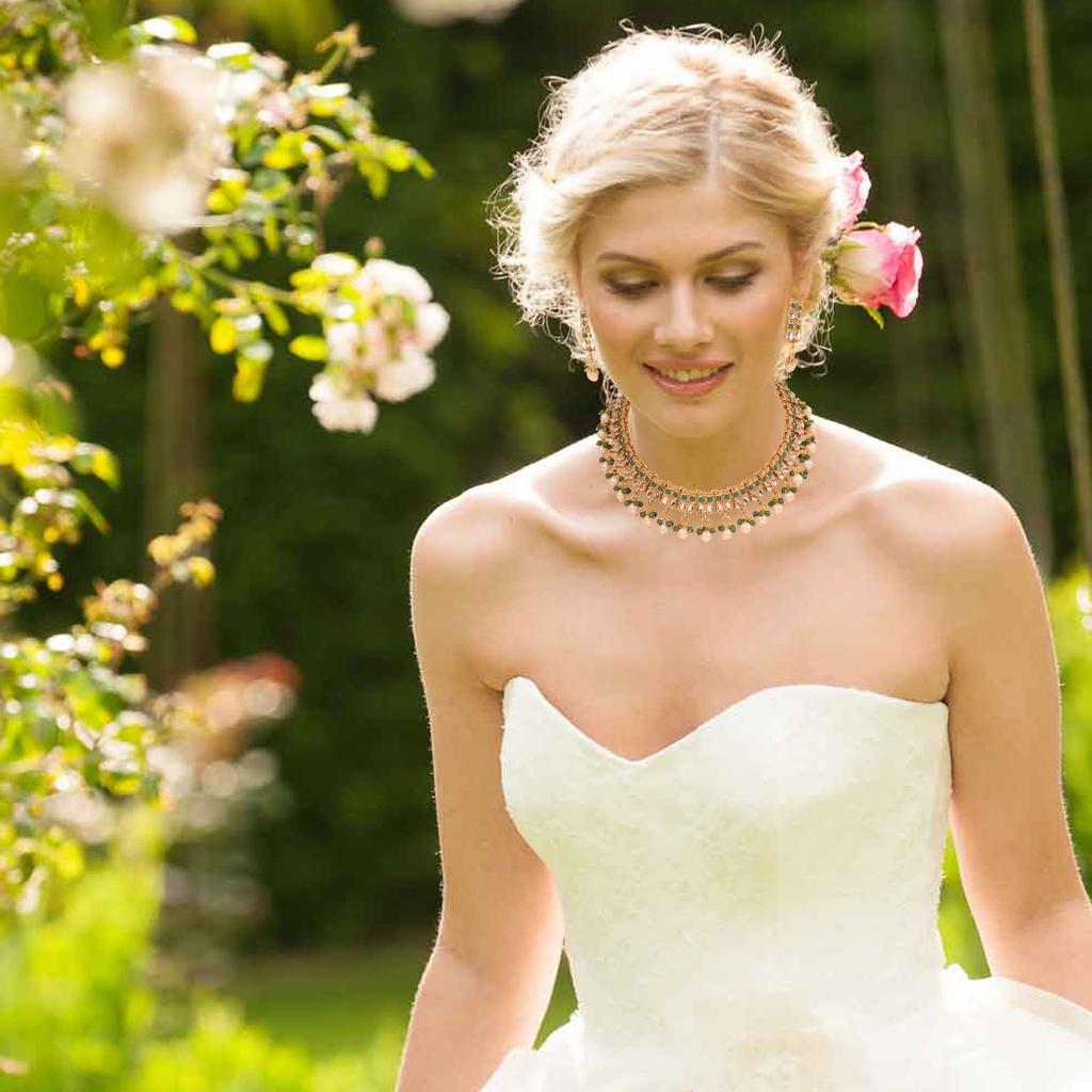 Touchstone Indisk Bollywood Håndlaget Tradisjonell Kongelig Mughal Kundan Polki Meenakari Emalje Fargerik Bryllupsdesigner Smykkesett Langt Halskjede Gull