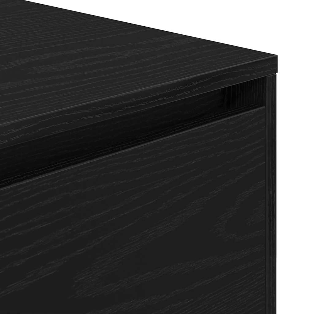 Dresser in Black Oak Look 40.5 x 40 x 40 cm Particleboard