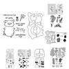 Stamps And Dies Set for Card Making Clear Silicone Stamps And Carbon Steel Cutting Dies Set for DIY Album